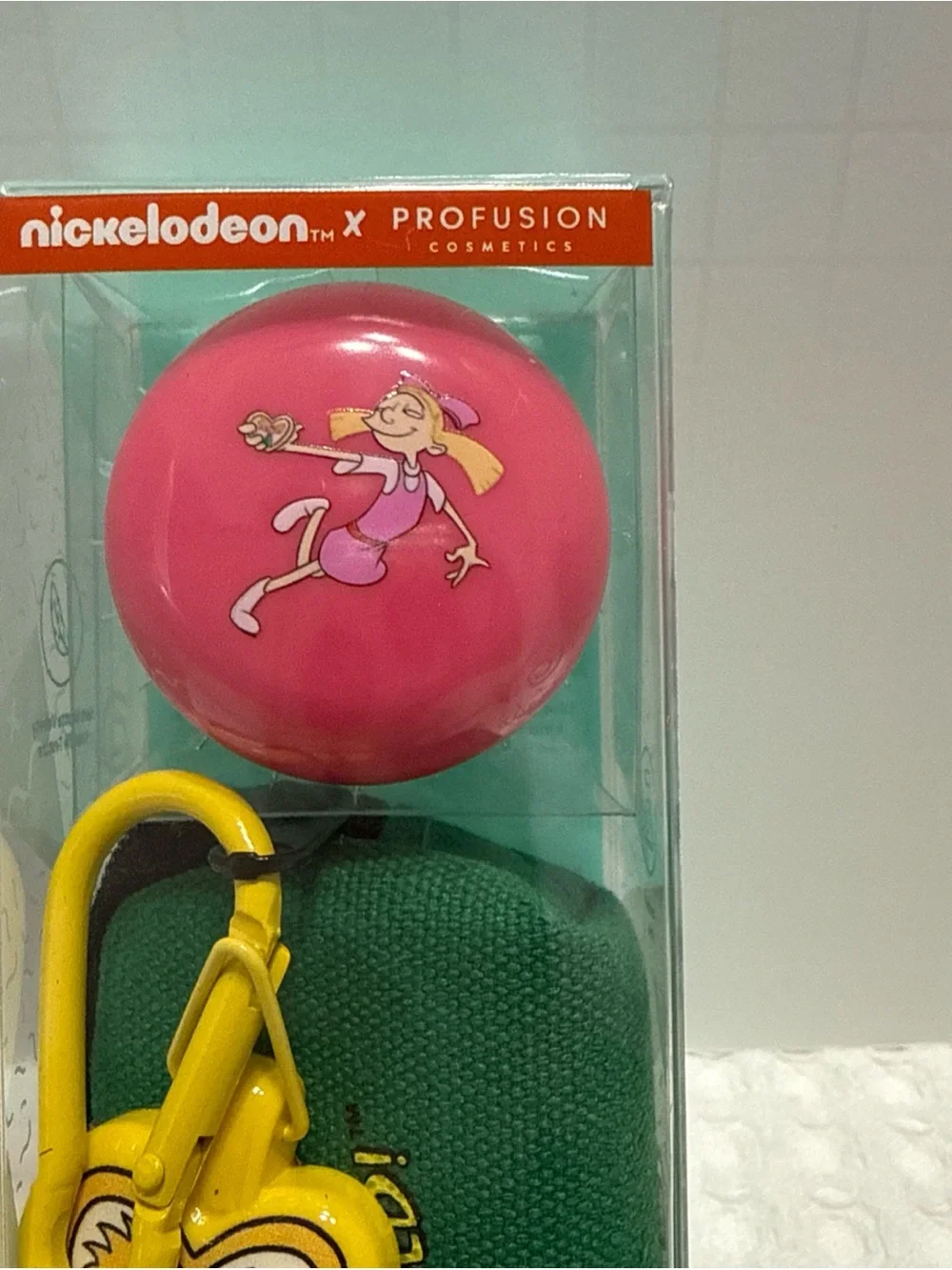Nickelodeon Profusion Cosmetics, Oh Arnold Lip & Cheek With Keychain Bag.